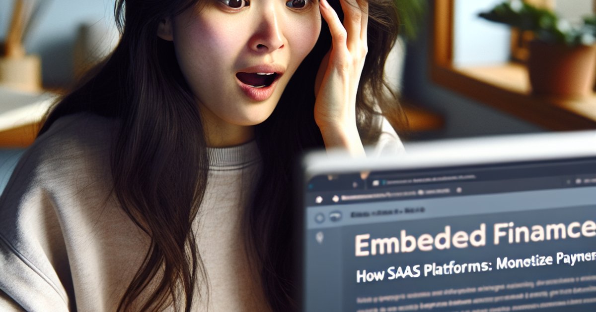 Embedded Finance: How SaaS Platforms Monetize Payments