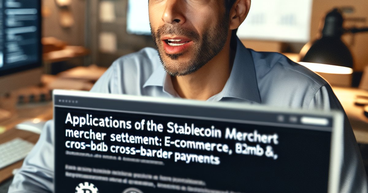 Stablecoin Merchant Settlement Use Cases 2026: Real-World Applications Across E-Commerce, B2B, and Cross-Border Payments